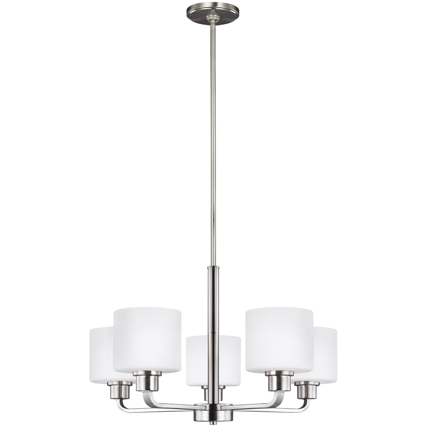 Generation Lighting - 3128805EN3-962 - Five Light Chandelier - Canfield - Brushed Nickel