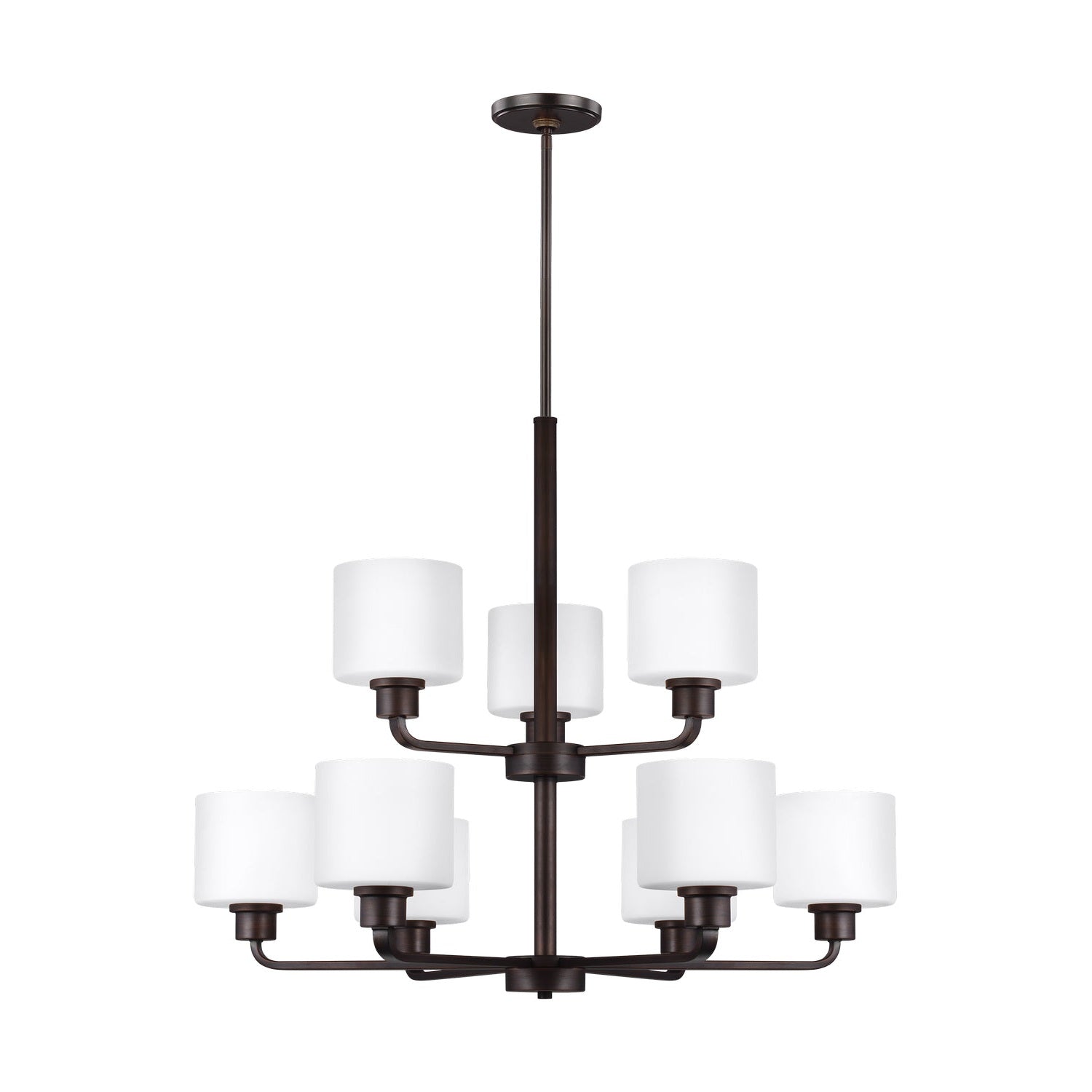 Generation Lighting - 3128809-710 - Nine Light Chandelier - Canfield - Bronze