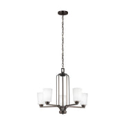 Generation Lighting - 3128905-710 - Five Light Chandelier - Franport - Bronze