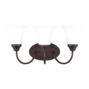 Generation Lighting - 44807-710 - Three Light Wall / Bath - Holman - Bronze