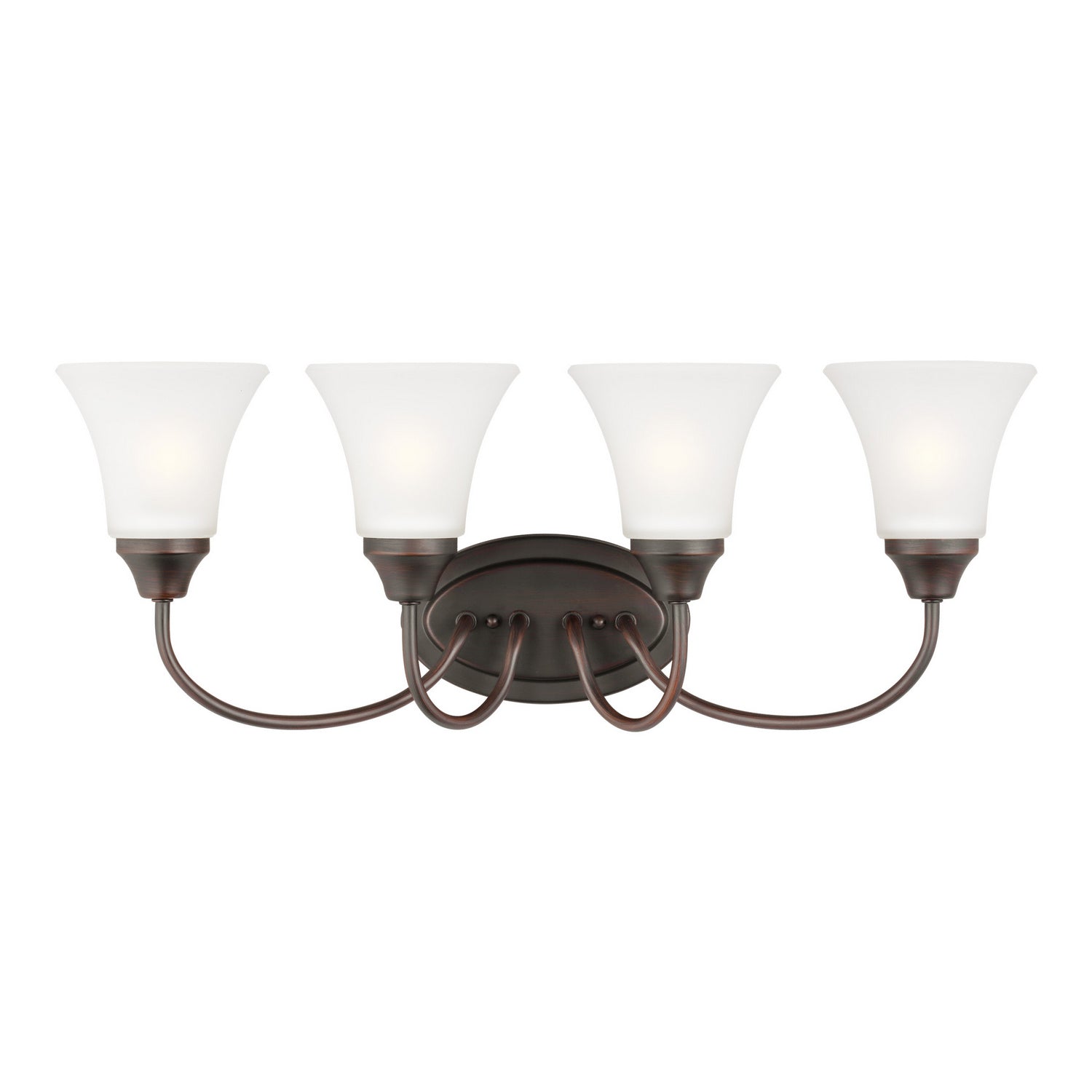Generation Lighting - 44808-710 - Four Light Wall / Bath - Holman - Bronze