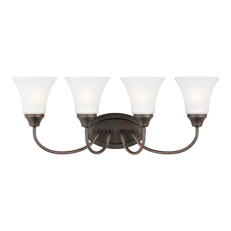 Generation Lighting - 44808-710 - Four Light Wall / Bath - Holman - Bronze