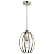 Kichler - 44054NI - One Light Pendant - Tao - Brushed Nickel