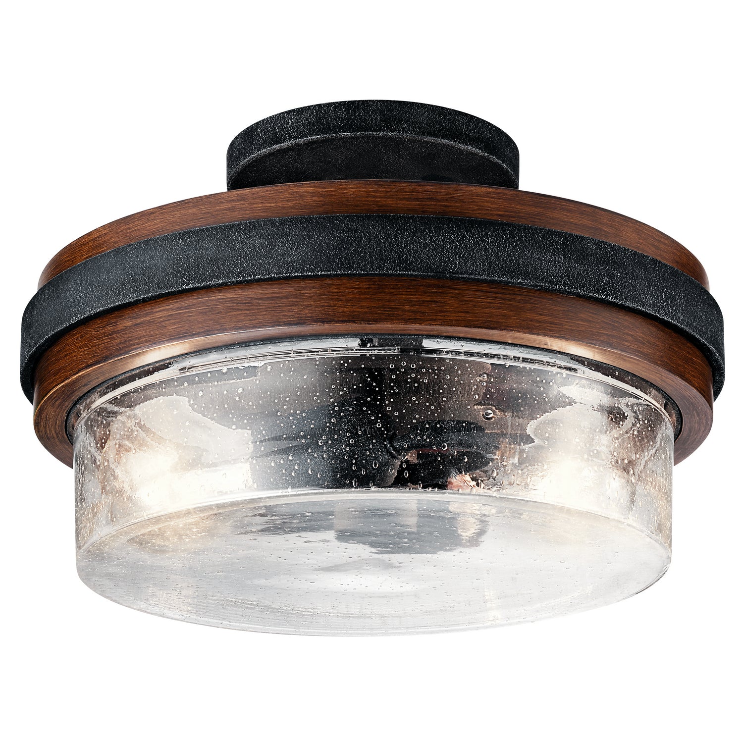 Kichler - 44100AUB - Two Light Semi Flush Mount - Grand Bank - Auburn Stained