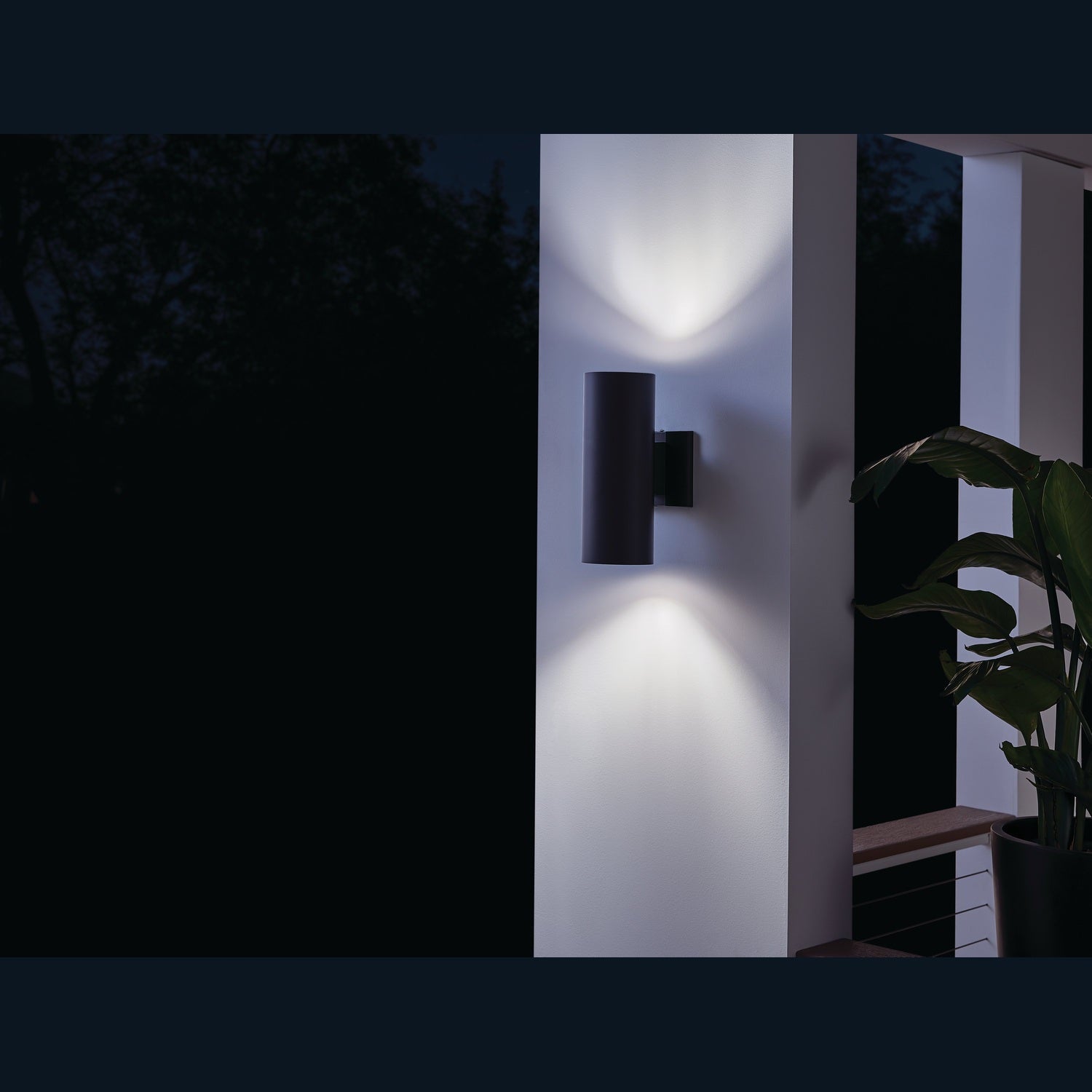 Kichler - 9244BK - Two Light Outdoor Wall Mount - Black
