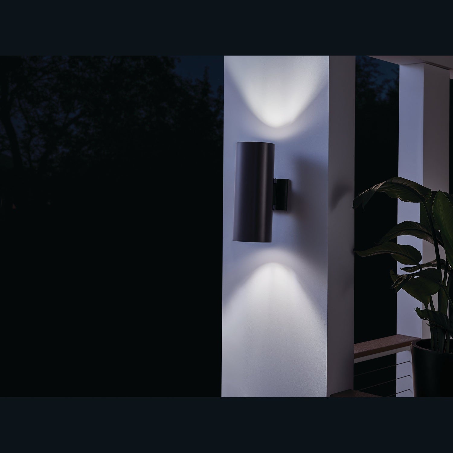 Kichler - 9246BK - Two Light Outdoor Wall Mount - Black