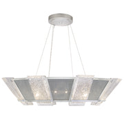 Fine Art Handcrafted Lighting - 890640-12ST - 16 Light Pendant - Crownstone - Silver