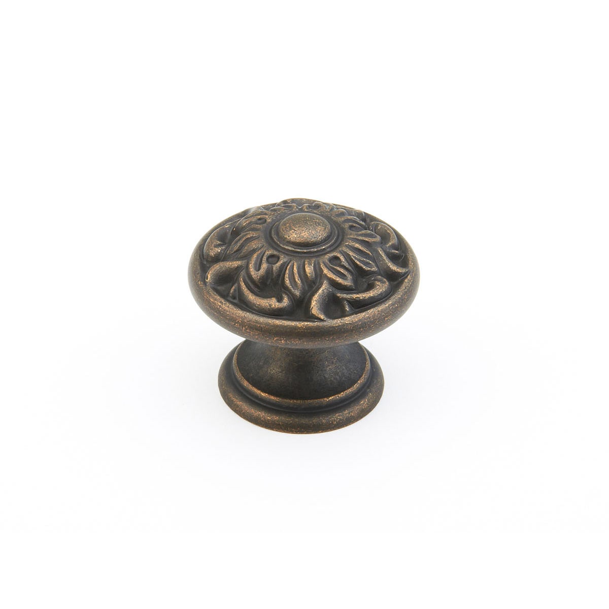 2 Pack5 - Corinthian 1-3/8" Venetian Classical Round Solid Brass Cabinet Knob