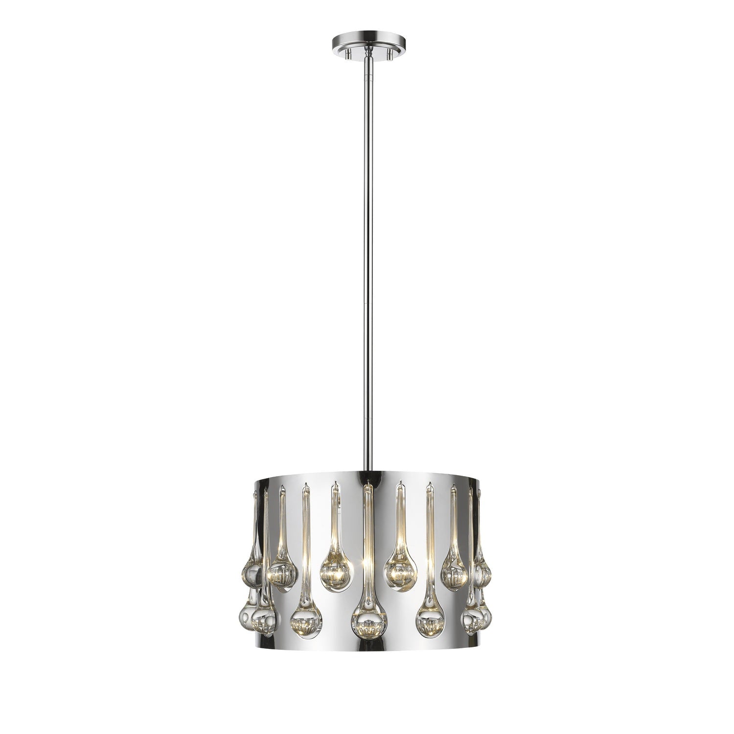 Z-Lite - 453-13CH - Three Light Pendant - Oberon - Chrome