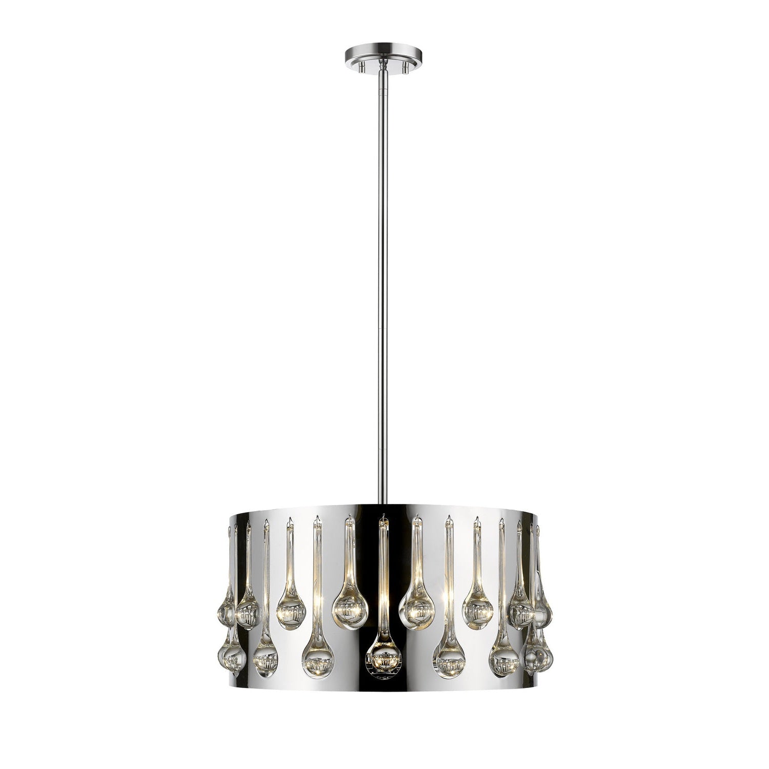 Z-Lite - 453-16CH - Four Light Pendant - Oberon - Chrome