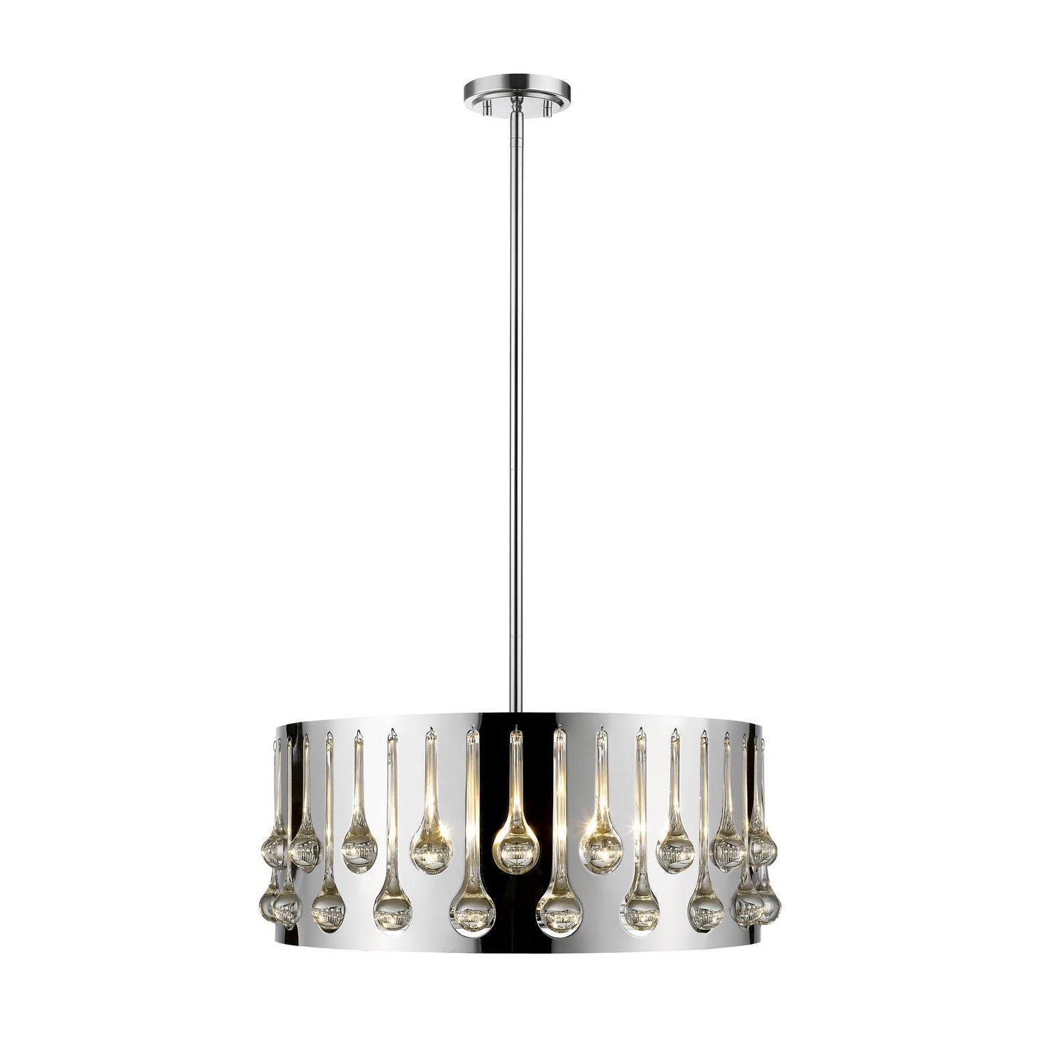 Z-Lite - 453-20CH - Five Light Pendant - Oberon - Chrome