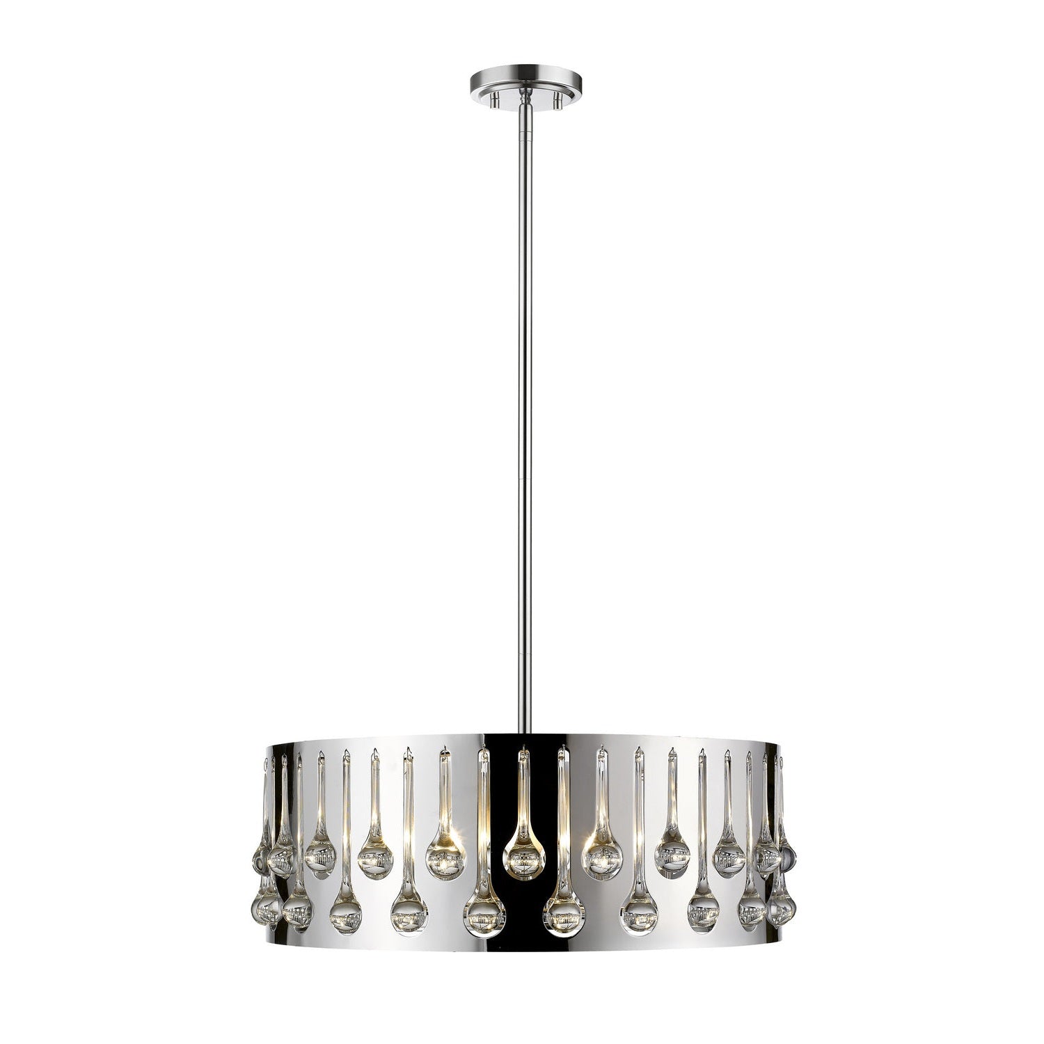 Z-Lite - 453-24CH - Six Light Chandelier - Oberon - Chrome