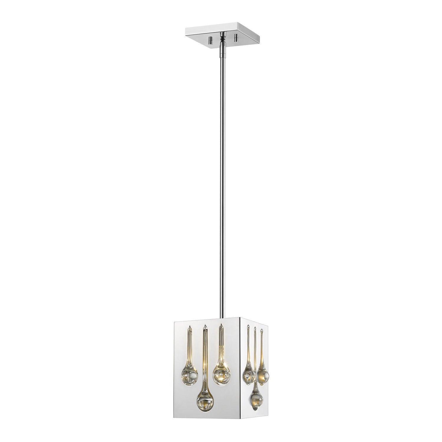 Z-Lite - 453SQMP-CH - One Light Pendant - Oberon - Chrome