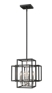 Z-Lite - 454-14BK-BN - Four Light Pendant - Titania - Black + Brushed Nickel