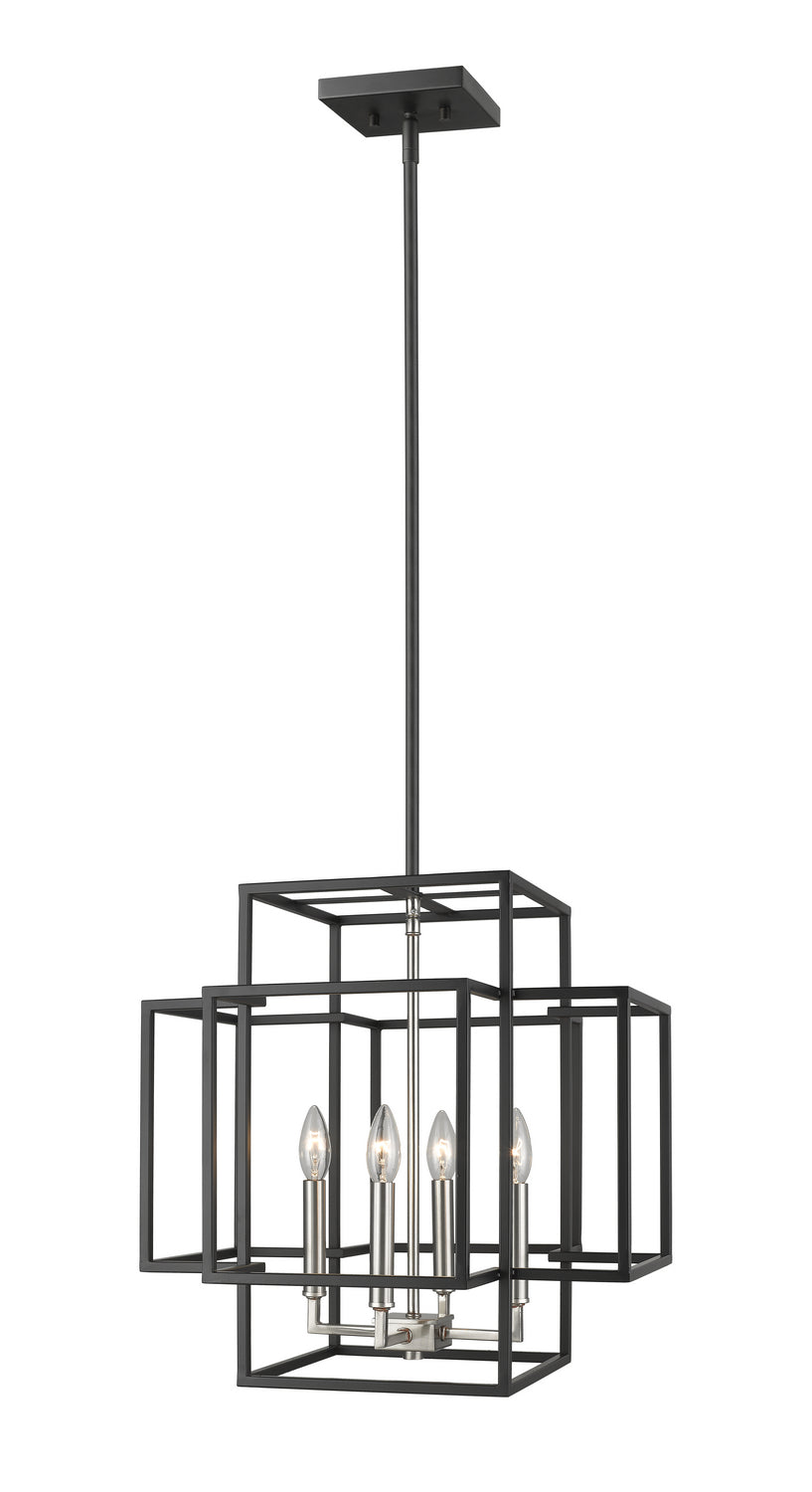 Z-Lite - 454-18BK-BN - Four Light Chandelier - Titania - Black + Brushed Nickel