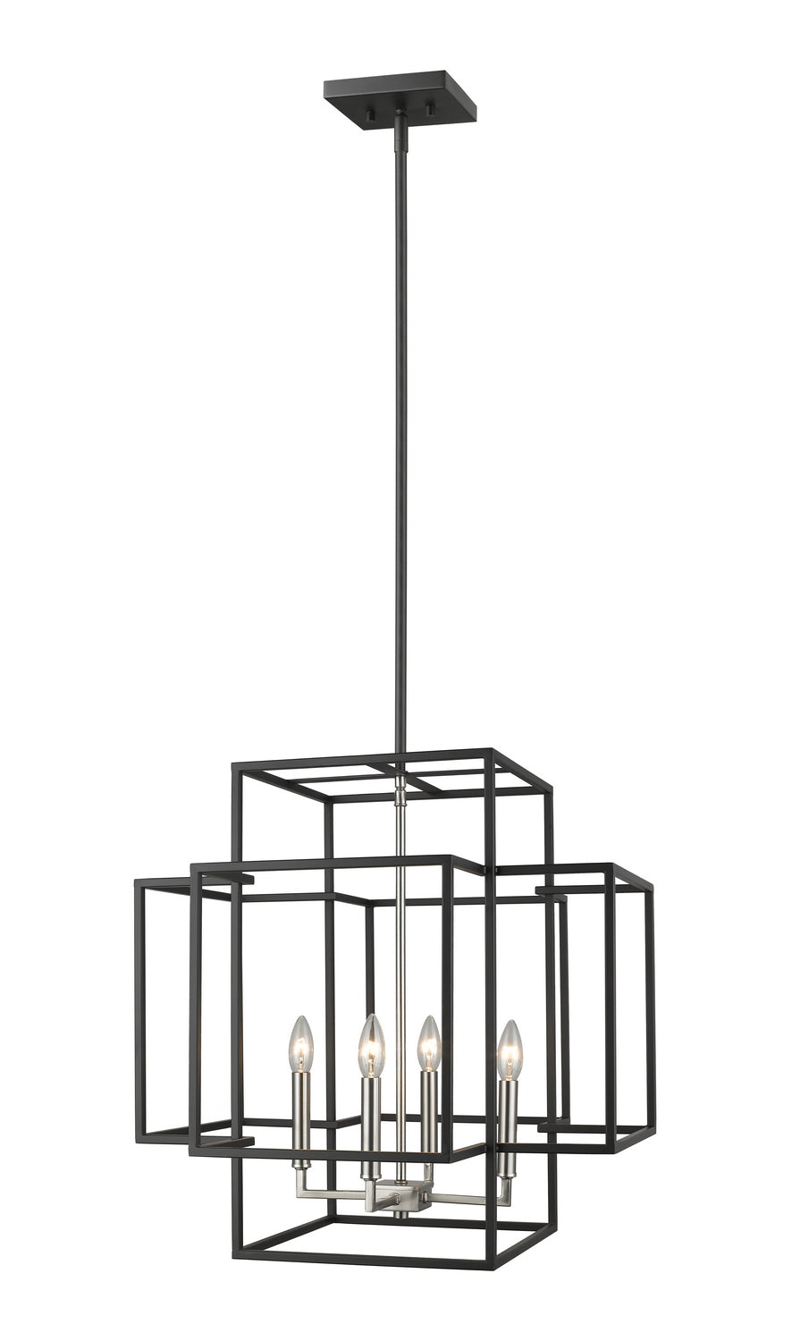 Z-Lite - 454-22BK-BN - Four Light Chandelier - Titania - Black + Brushed Nickel