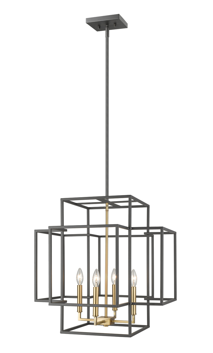 Z-Lite - 454-22BRZ-OBR - Four Light Chandelier - Titania - Bronze + Olde Brass