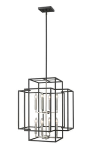 Z-Lite - 454-28BK-BN - Eight Light Chandelier - Titania - Black + Brushed Nickel