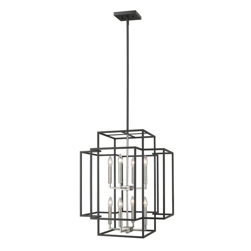 Z-Lite - 454-28BK-BN - Eight Light Chandelier - Titania - Black + Brushed Nickel