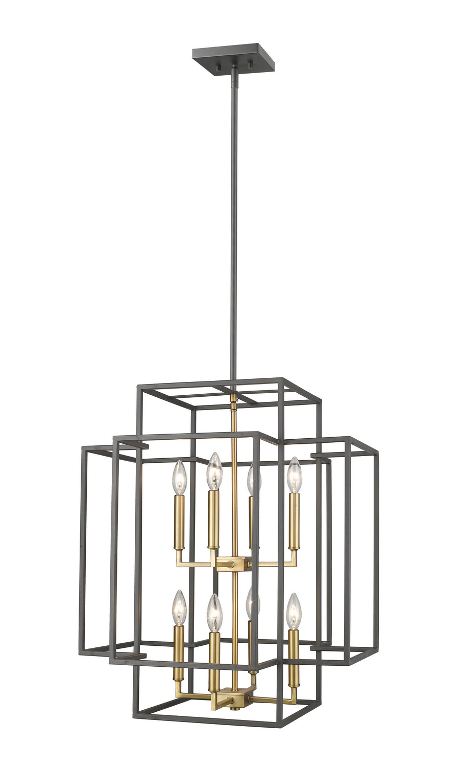 Z-Lite - 454-28BRZ-OBR - Eight Light Chandelier - Titania - Bronze + Olde Brass