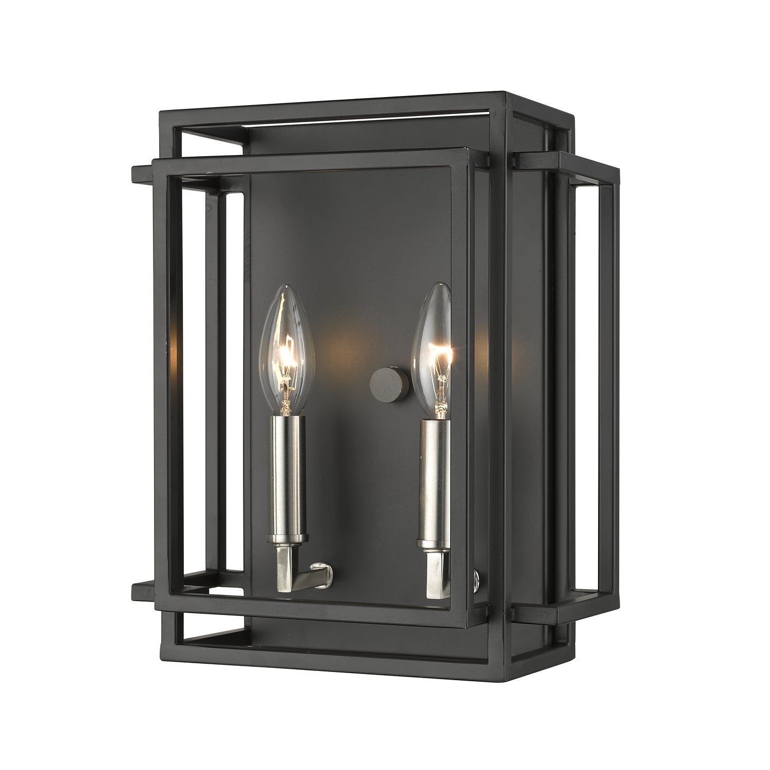Z-Lite - 454-2S-BK-BN - Two Light Wall Sconce - Titania - Black + Brushed Nickel