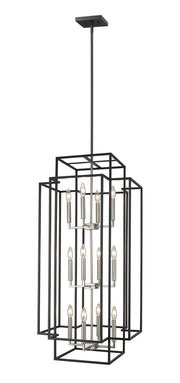 Z-Lite - 454-42BK-BN - 12 Light Chandelier - Titania - Black + Brushed Nickel