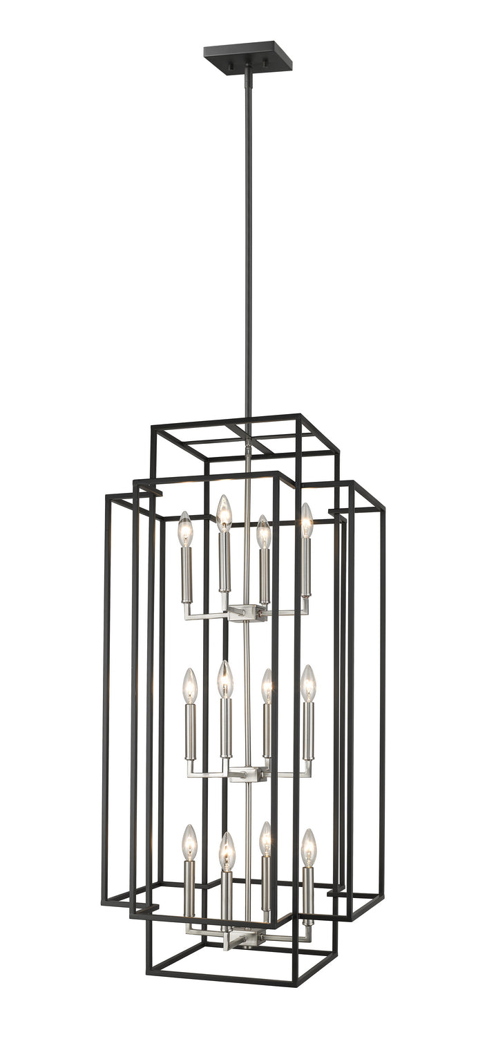 Z-Lite - 454-42BK-BN - 12 Light Chandelier - Titania - Black + Brushed Nickel