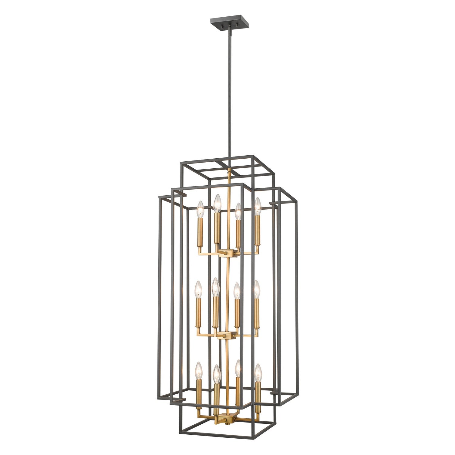 Z-Lite - 454-42BRZ-OBR - 12 Light Chandelier - Titania - Bronze + Olde Brass