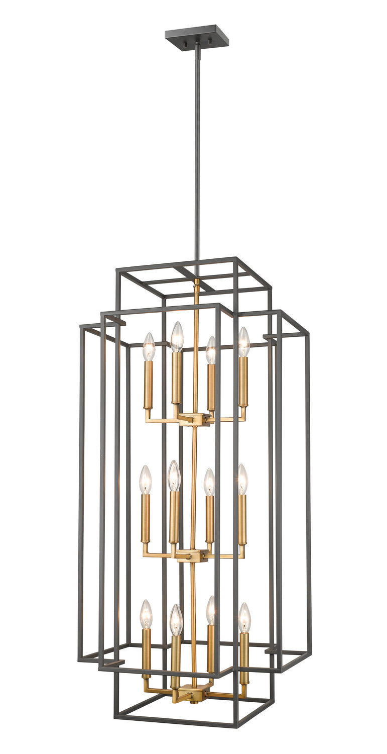 Z-Lite - 454-42BRZ-OBR - 12 Light Chandelier - Titania - Bronze + Olde Brass