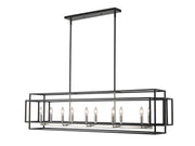 Z-Lite - 454-54L-BK-BN - Ten Light Linear Chandelier - Titania - Black + Brushed Nickel