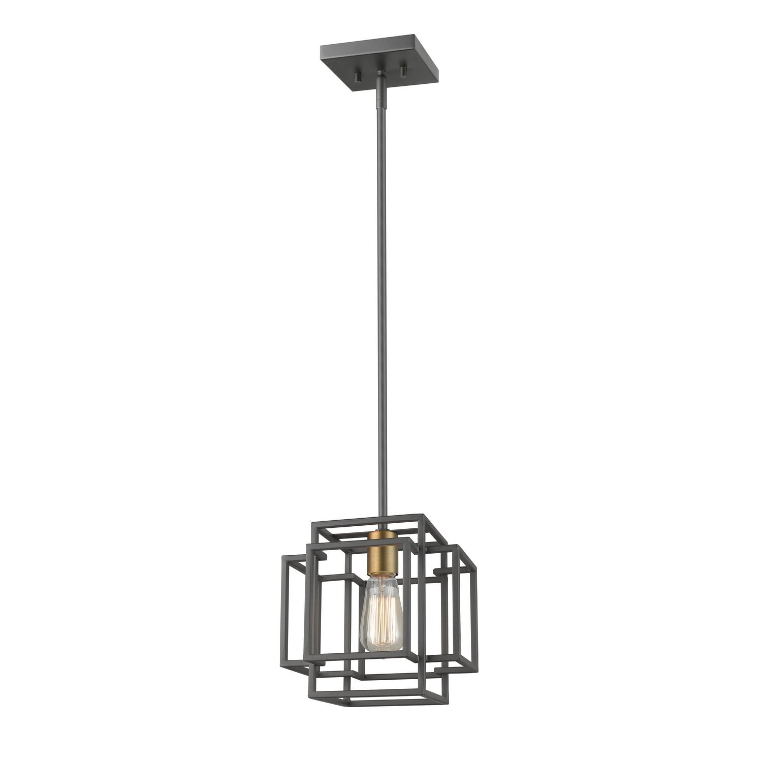 Z-Lite - 454MP-BRZ-OBR - One Light Pendant - Titania - Bronze + Olde Brass
