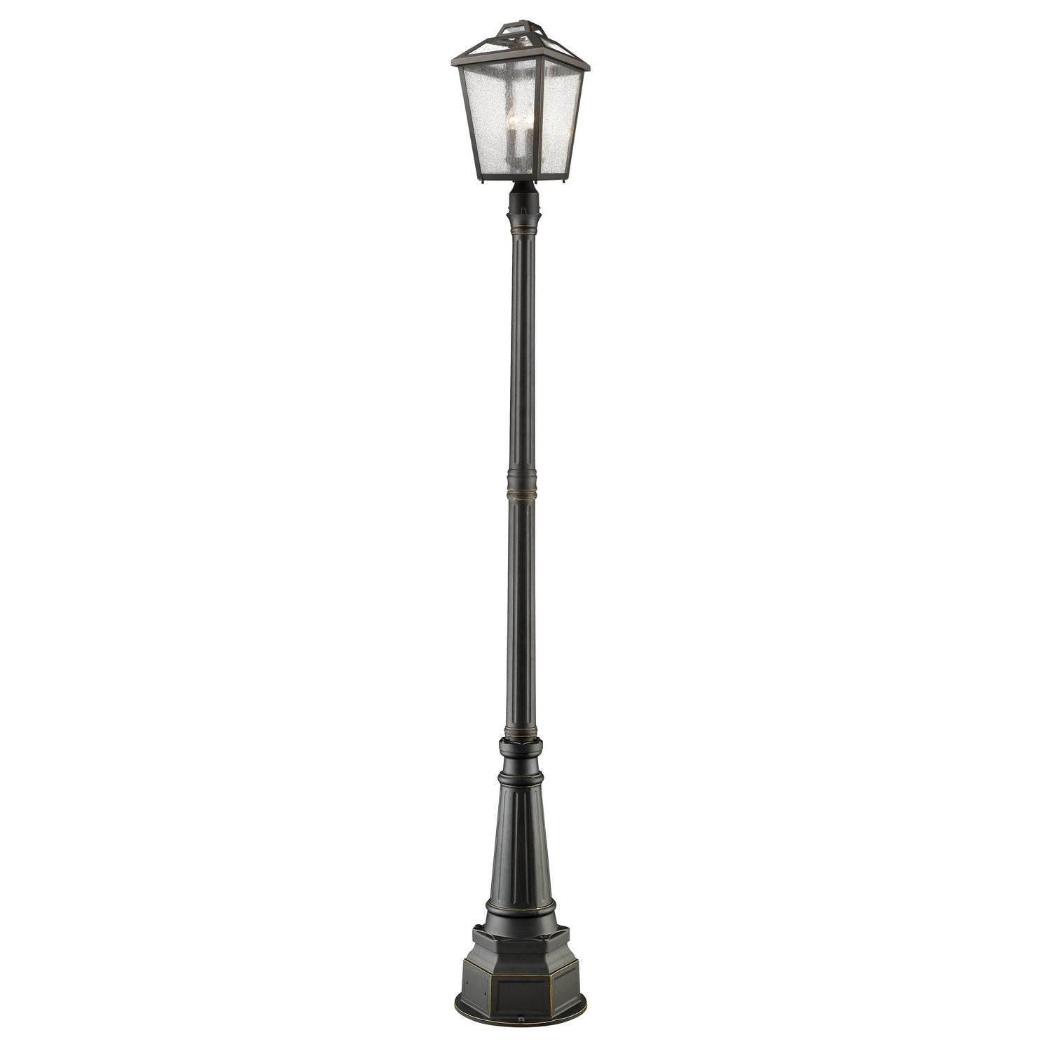 Z-Lite - 539PHBR-564P-ORB - Three Light Outdoor Post Mounted Fixture - Bayland - Oil Rubbed Bronze