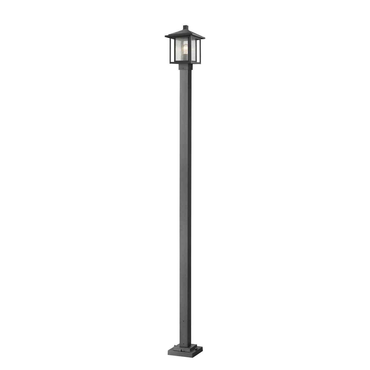 Z-Lite - 554PHMS-536P-BK - One Light Outdoor Post Mounted Fixture - Aspen - Black