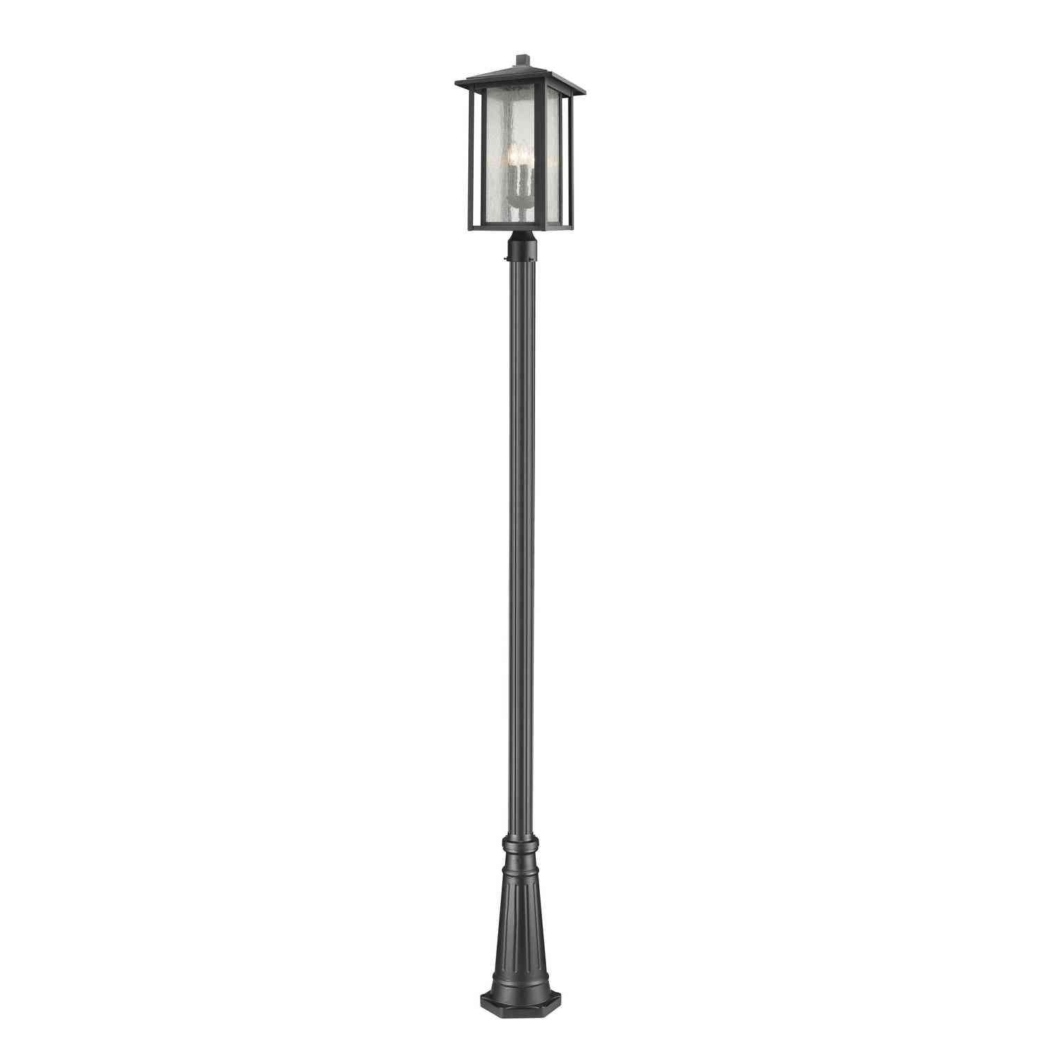 Z-Lite - 554PHXLR-519P-BK - Three Light Outdoor Post Mounted Fixture - Aspen - Black