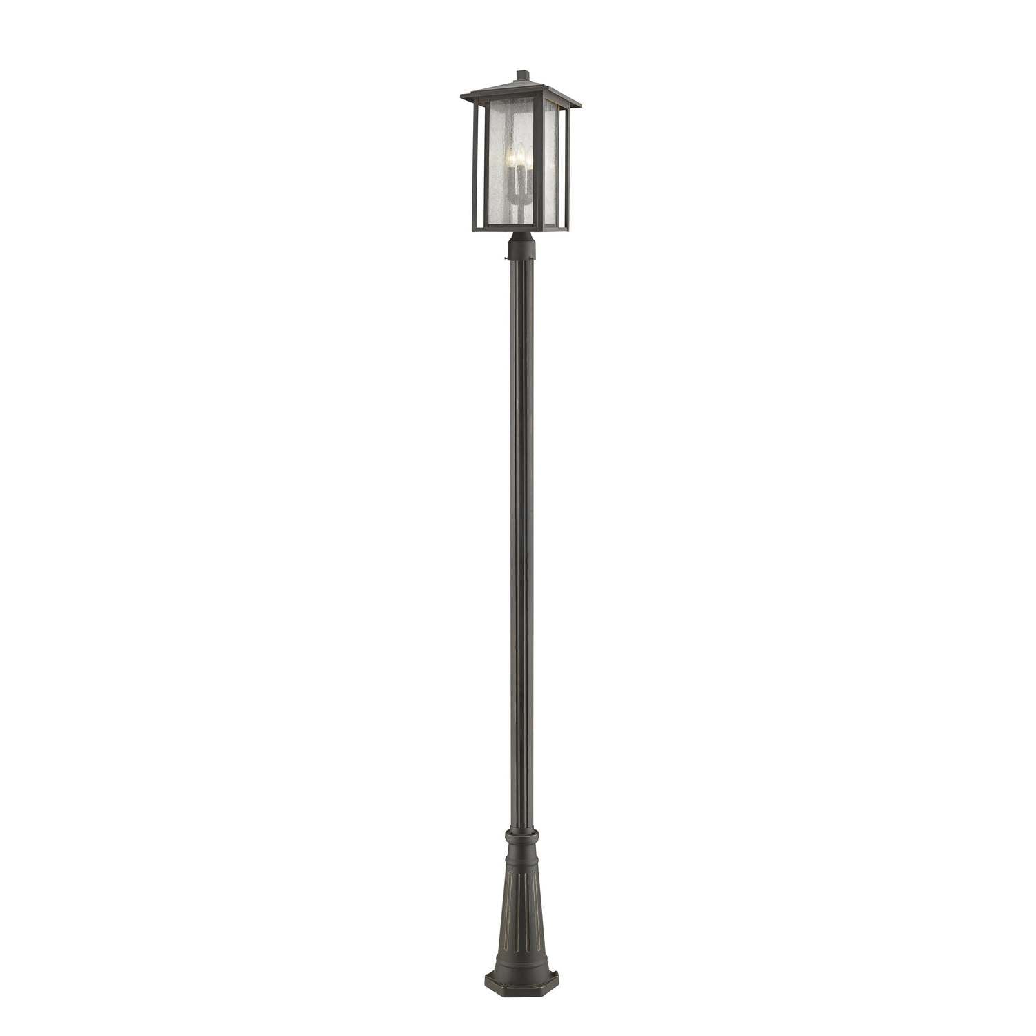 Z-Lite - 554PHXLR-519P-ORB - Three Light Outdoor Post Mounted Fixture - Aspen - Oil Rubbed Bronze