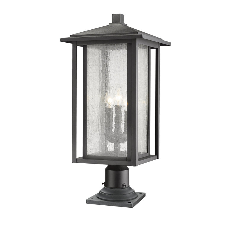 Z-Lite - 554PHXLR-533PM-BK - Three Light Outdoor Pier Mounted Fixture - Aspen - Black