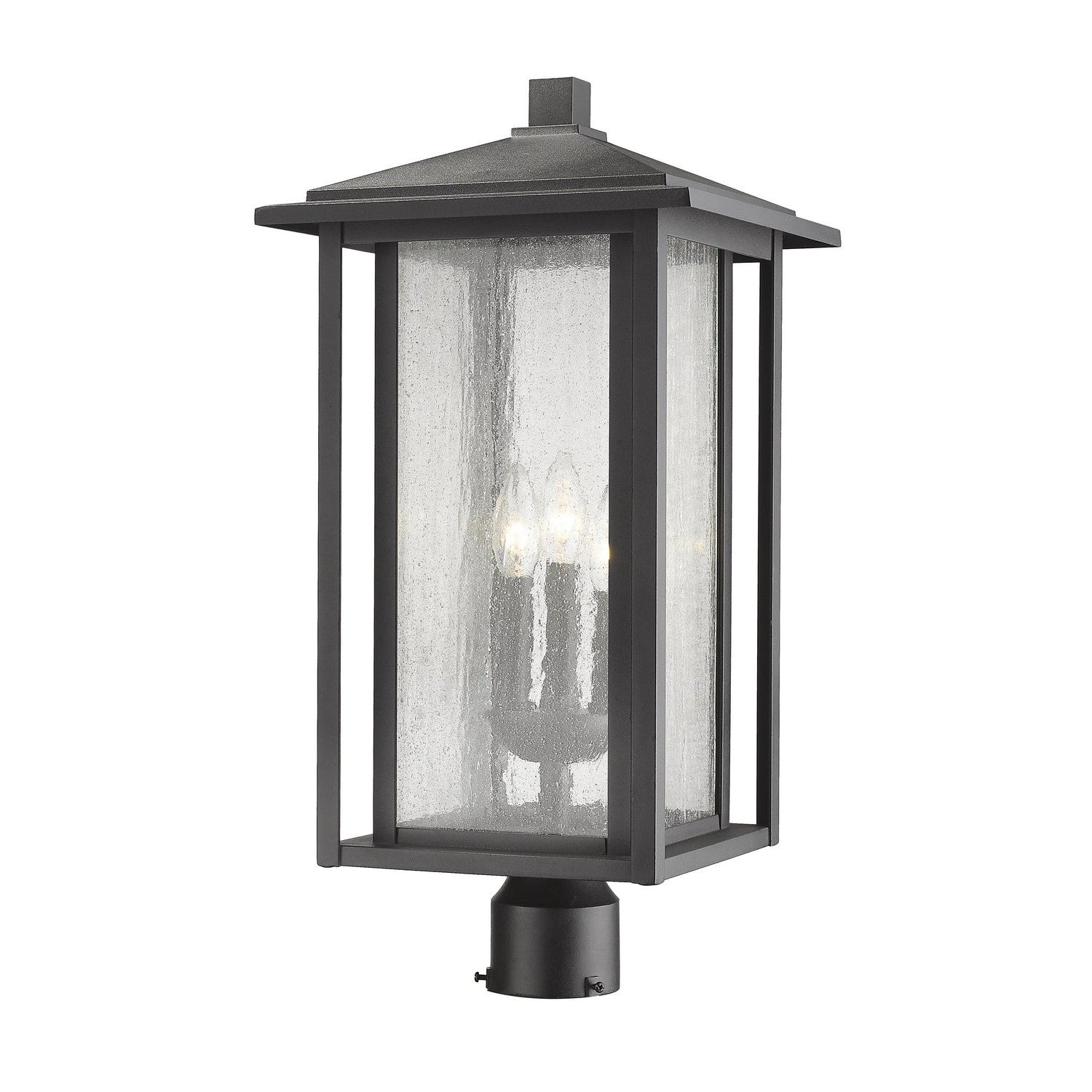 Z-Lite - 554PHXLR-BK - Three Light Outdoor Post Mount Fixture - Aspen - Black