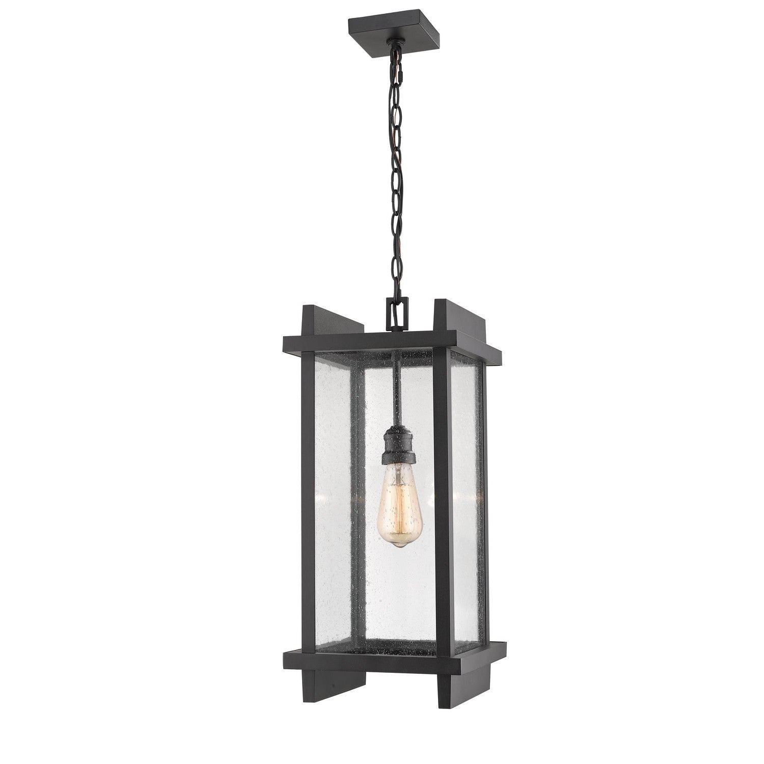 Z-Lite - 565CHB-BK - One Light Outdoor Chain Mount Ceiling Fixture - Fallow - Black