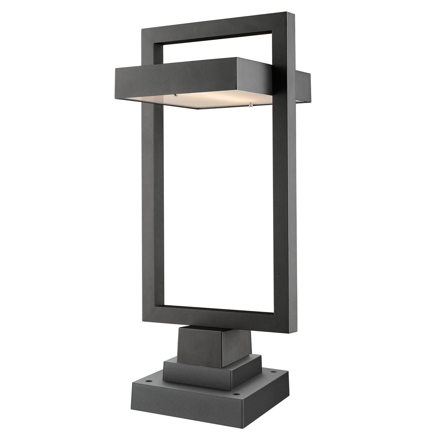 Z-Lite - 566PHBS-SQPM-BK-LED - LED Outdoor Pier Mounted Fixture - Luttrel - Black