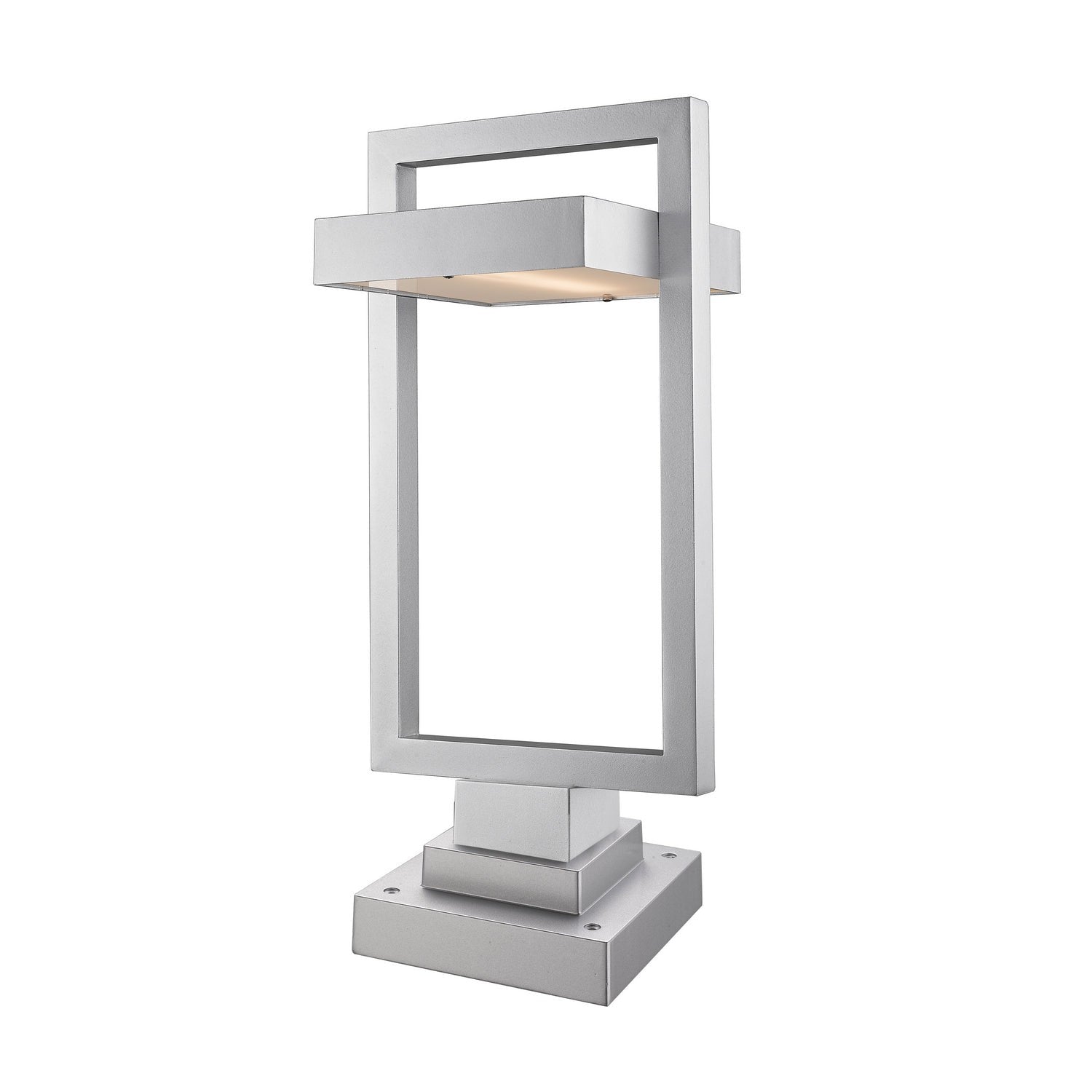 Z-Lite - 566PHBS-SQPM-SL-LED - LED Outdoor Pier Mounted Fixture - Luttrel - Silver