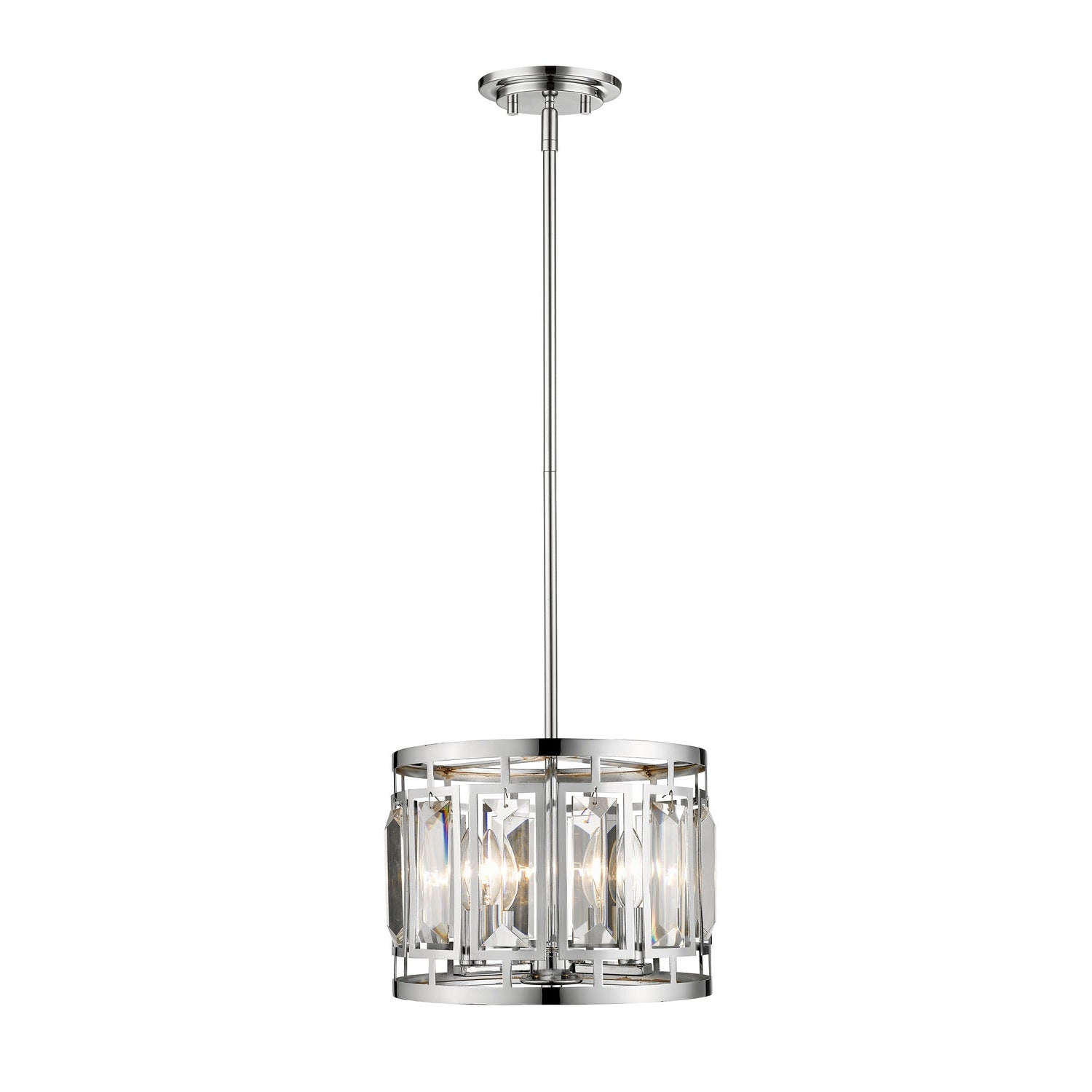 Z-Lite - 6007-11CH - Three Light Pendant - Mersesse - Chrome
