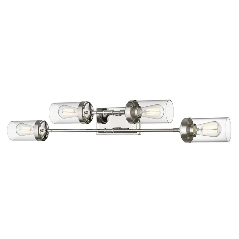 Z-Lite - 617-4V-PN - Four Light Vanity - Calliope - Polished Nickel