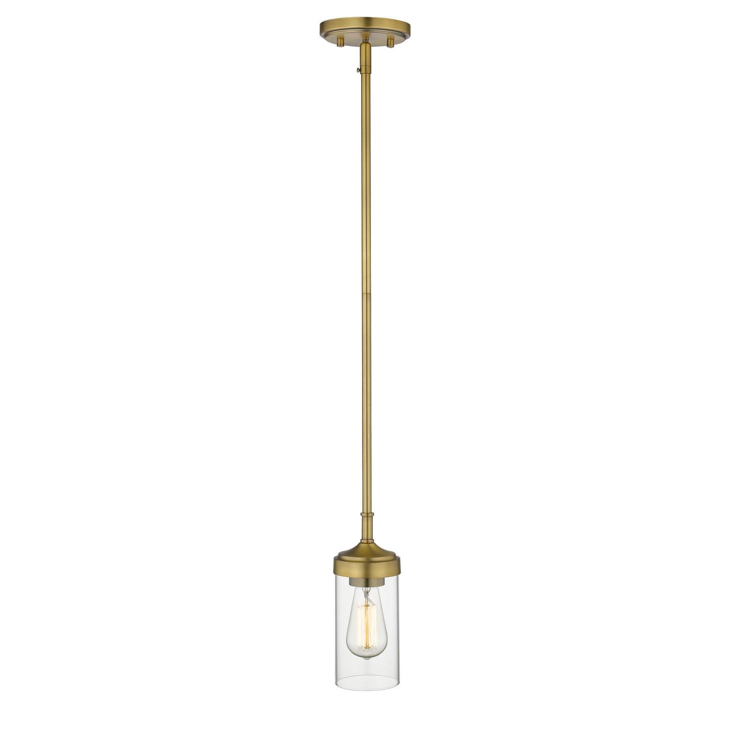 Z-Lite - 617MP-FB - One Light Pendant - Calliope - Foundry Brass