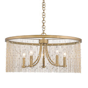 Golden - 1771-5 PG-CRY - Five Light Chandelier - Marilyn - Peruvian Gold
