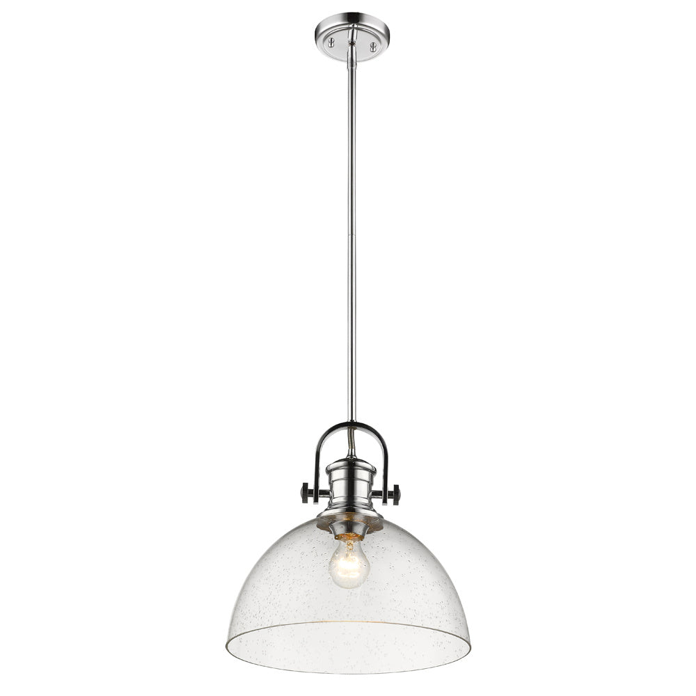 Golden - 3118-L CH-SD - One Light Pendant - Hines - Chrome