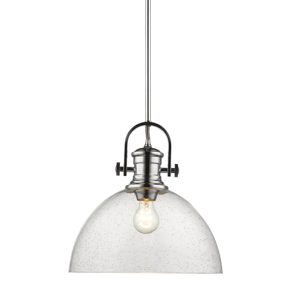 Golden - 3118-L CH-SD - One Light Pendant - Hines - Chrome