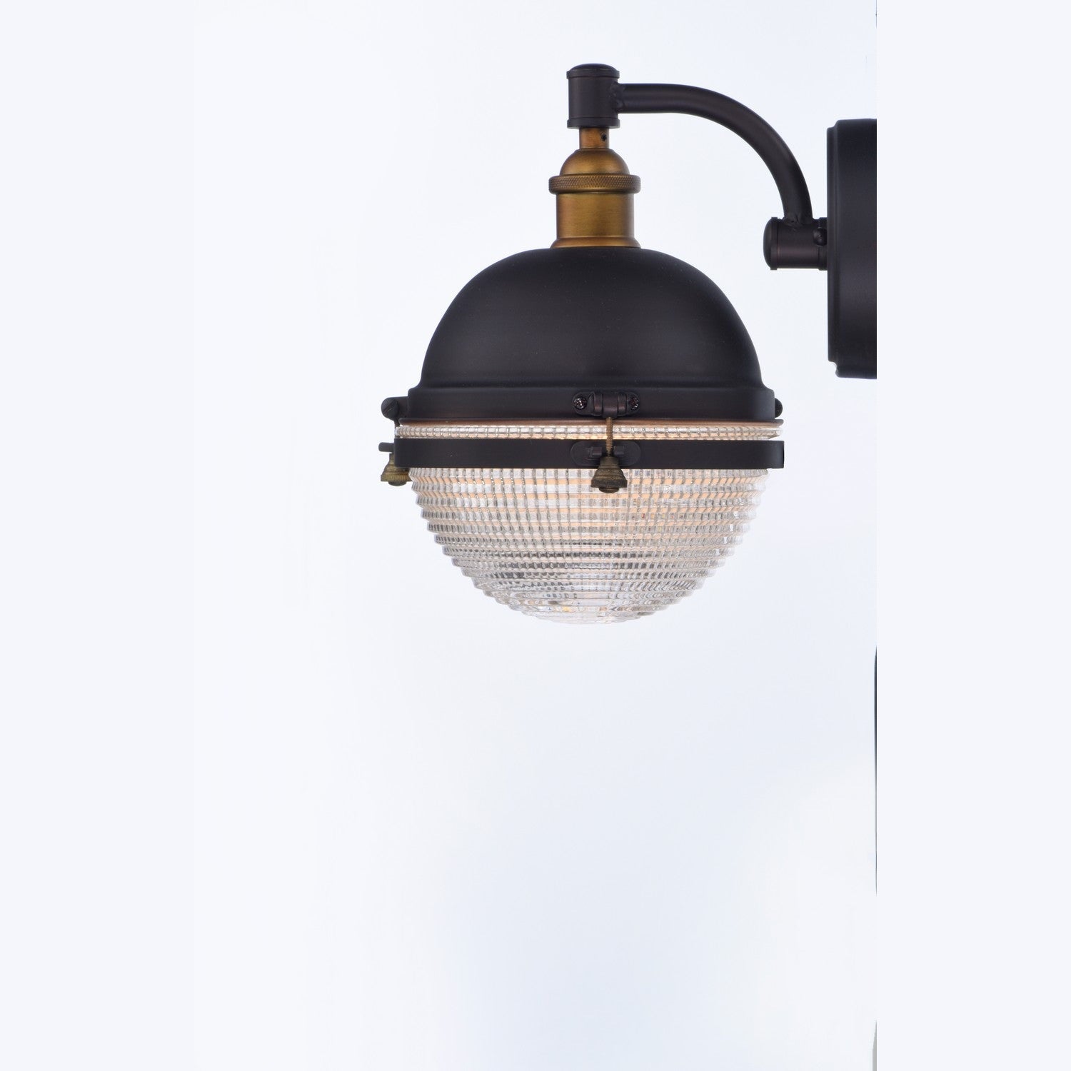 Maxim - 10182OIAB - One Light Outdoor Wall Lantern - Portside - Oil Rubbed Bronze / Antique Brass