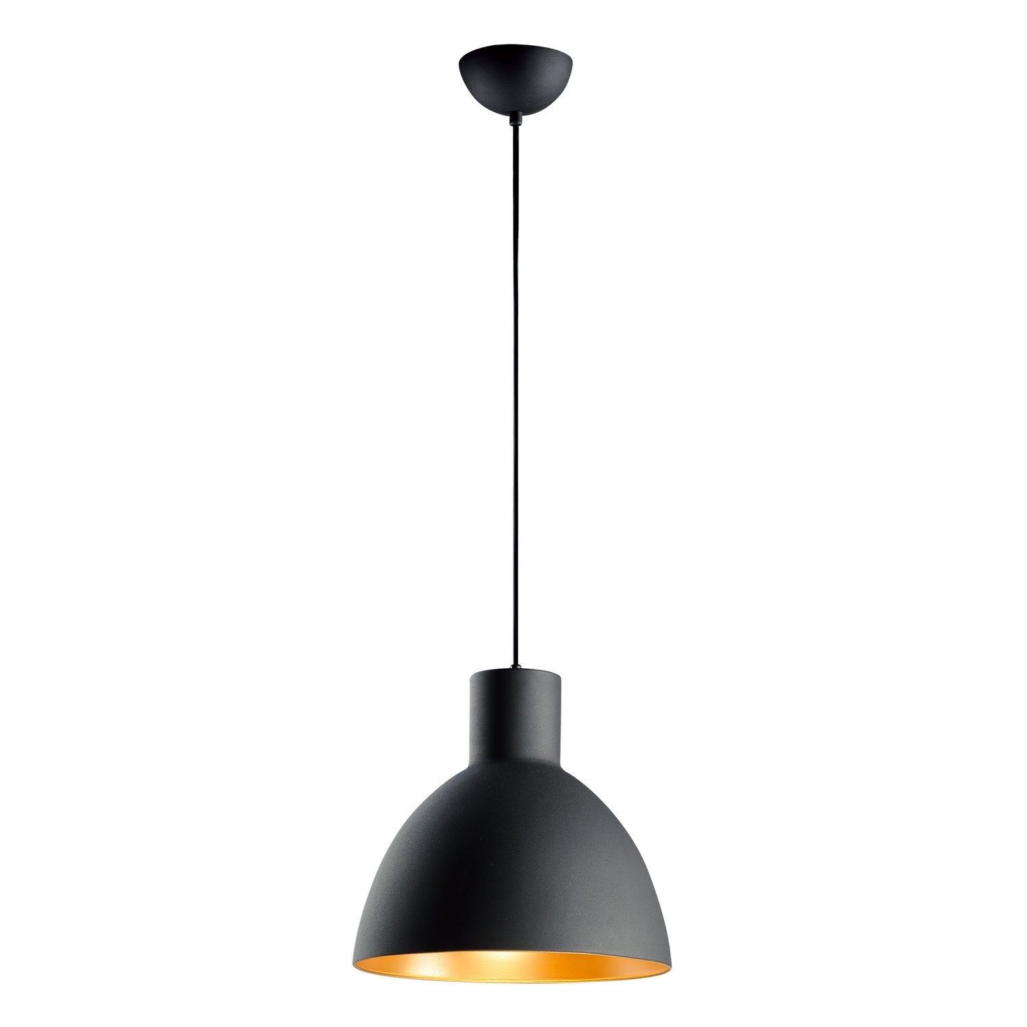 Maxim - 11024BKGLD - One Light Pendant - Cora - Black / Gold