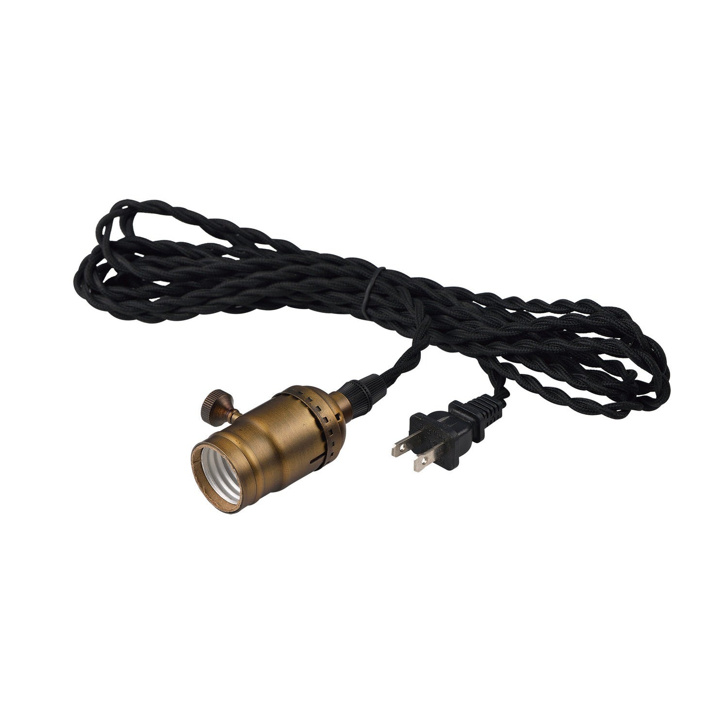 Maxim - 12120BKAB - One Light Pendant - Early Electric - Black / Antique Brass