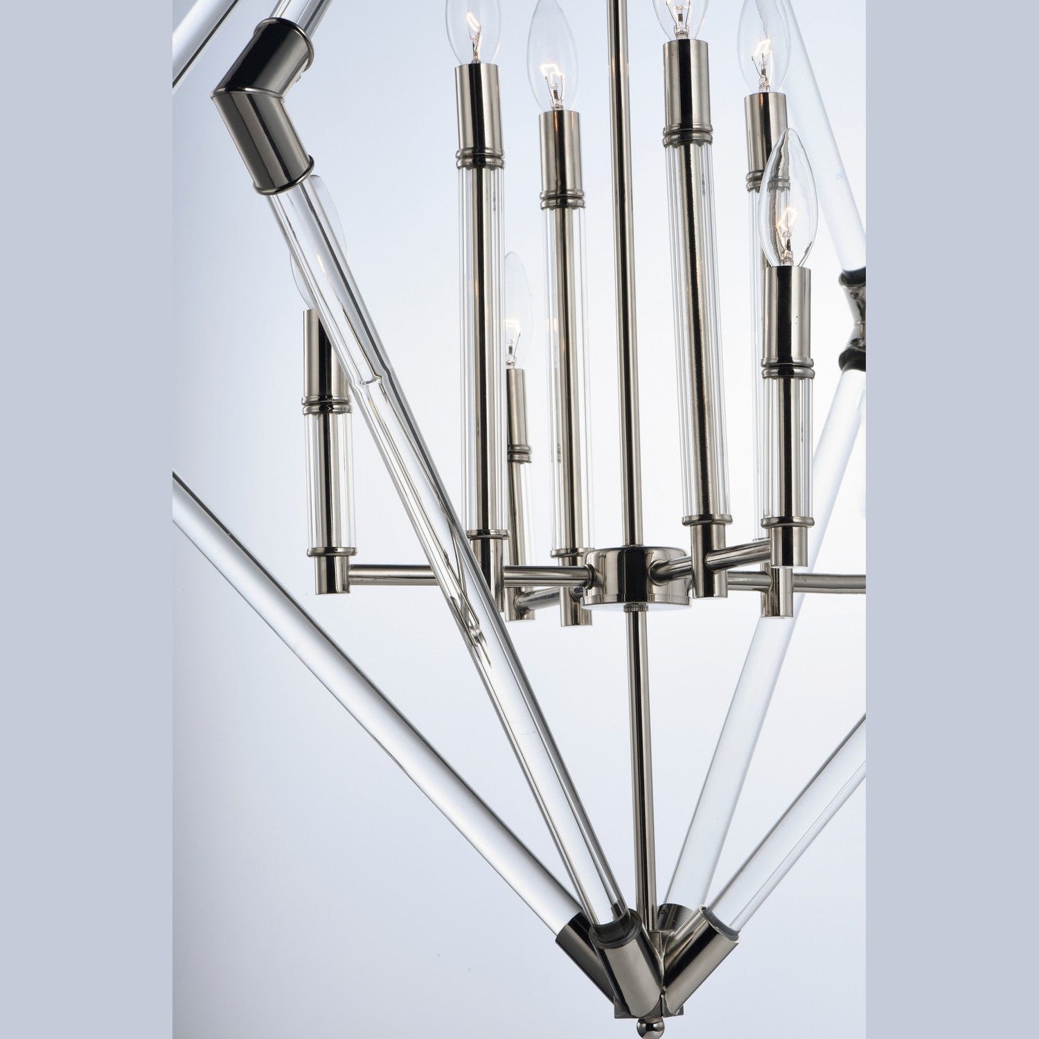 Maxim - 16106CLPN - Eight Light Pendant - Lucent - Polished Nickel